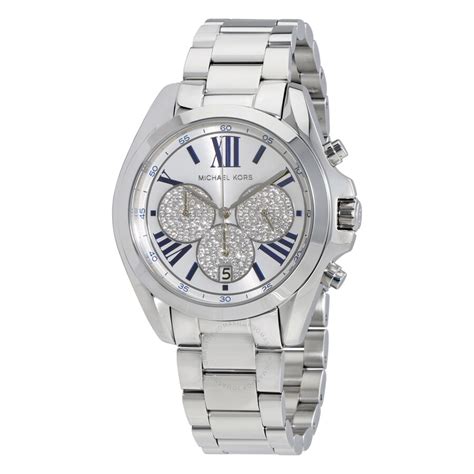 michael kors bradshaw pave silver tone watch|Pavé Silver.